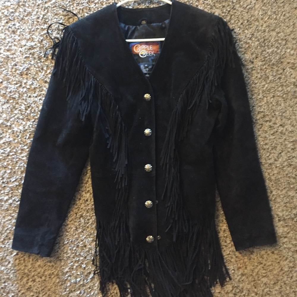 Women’s black swayed jacket